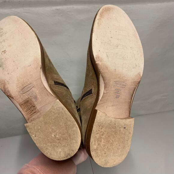 Sundance Suede Embroidered Boots Floral Over the Knee Western Country Cowgirl - Picture 7 of 9